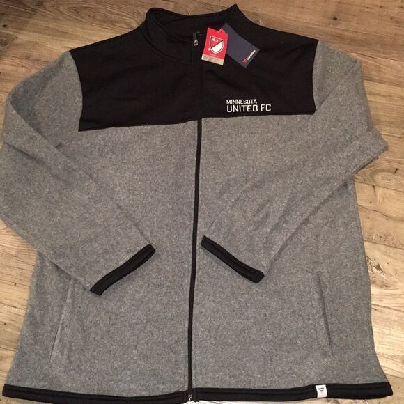 Denali Style MLS Minnesota United FC Gray Snowboard Fleece soccer team jacket-M - Picture 2 of 4